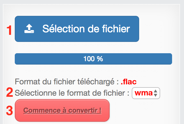 Comment convertir FLAC en WMA en ligne